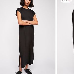 Free People All Day Long Midi T Shirt Dress